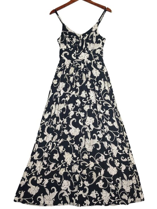 Moulinette Soeurs By Anthropologie Dresses & Skirts - Moulinette Soeurs By Anthropologie Maxi Dress Women S Black Cream Floral Jersey